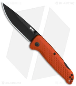 SOG Adventurer LB Lock Back Knife GFN Blaze Orange/Black (3.5" Black) 13110257