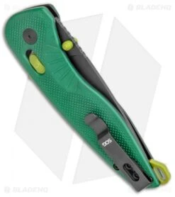 SOG Aegis AT Tanto AT-XR Lock Knife Forest Green GRN W/Safety (3.13" Black) 8 SOG Aegis AT Tanto AT-XR Lock Knife Forest Green GRN W/Safety (3.13" Black) -Sog SOG Aegis AT TAnto Lock Forest Green Black BHQ 122327 jr side