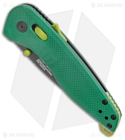 SOG Aegis AT Tanto AT-XR Lock Knife Forest Green GRN W/Safety (3.13" Black) 4 SOG Aegis AT Tanto AT-XR Lock Knife Forest Green GRN W/Safety (3.13" Black) - Image 2