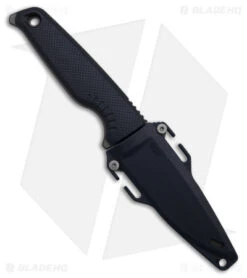SOG Altair FX Fixed Blade Knife Squid Ink Black (3.4" Black) 17-79-01-57 -Sog SOG Altair FX FBK Squid Ink Black 3in Black BHQ 140850 td sheath