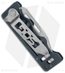 SOG Cash Card Liner Lock Wallet Knife Urban Gray (2.75" Satin) EZ3 -Sog SOG Cash Card LL Wallet Garnet Gray Satin EZ3 CP BHQ 104059 jr side