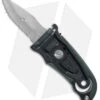 SOG Duo Fixed Blade Knife Black Zytel (2.75" Satin Plain/Serr) -Sog SOG Duo black zytel satin plain serr BHQ 74895 er