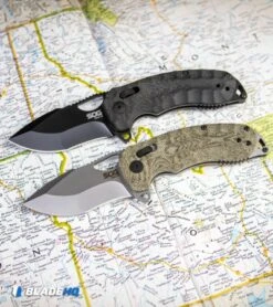 SOG KIKU XR XR-Lock Knife Natural Linen Micarta (3" Satin) -Sog SOG KIKU XR XR Lock Knife Natural Linen Micarta Satin BHQ 99486 kp map web