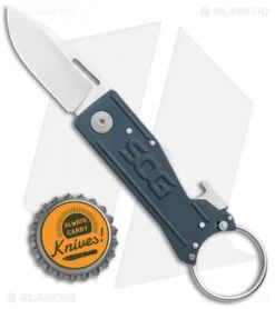 SOG Keytron Clip Point Folding Knife Key Chain Gray (1.9" Satin) KT1004-CP 9 SOG Keytron Clip Point Folding Knife Key Chain Gray (1.9" Satin) KT1004-CP -Sog SOG Keytron CP Key Chain Gray Satin KT1004 CP BHQ 104067 jr bottlecap