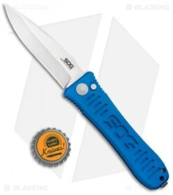 SOG Knives Spec Elite I Automatic Knife Blue (3.5" Satin) SE-51BU -Sog SOG Knives Spec Elite I Auto Blue Satin SE 51BU BHQ 92925 jr bottlecap