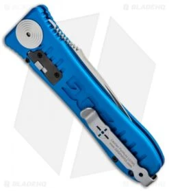 SOG Knives Spec Elite I Automatic Knife Blue (3.5" Satin) SE-51BU -Sog SOG Knives Spec Elite I Auto Blue Satin SE 51BU BHQ 92925 jr side