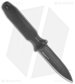 SOG Pentagon FX Covert Fixed Blade Knife Blackout (3.5" Black) -Sog SOG Pentagon FX Covert Blackout Black 17 61 03 57 BHQ 119267 jr spine