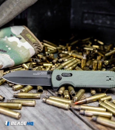 SOG Pentagon XR Lock Knife OD Green G-10 (3.5" Black) 7 SOG Pentagon XR Lock Knife OD Green G-10 (3.5" Black) - Image 5