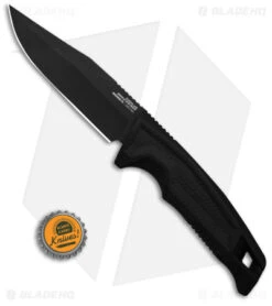 SOG Recondo FX Fixed Blade Knife Black GRN/Rubber (4.6" Black Ti Ni) -Sog SOG Recondo FX FXB Black GRN Rubber 2in Blk Ti NI BHQ 140877 td size