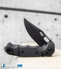 SOG Seal XR Flipper XR-Lock Knife Black FRN (3.9" Black S35VN) -Sog SOG Seal XR Flipper Knife Black FRN Black S35VN BHQ 94737 kp cement web