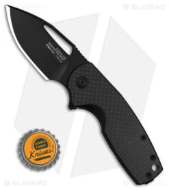 SOG Stout FLK Frame Lock Knife Carbon Fiber (2.6" Black) -Sog SOG Stout FLK FLK Black CF 2in Black BHQ 125962 td size