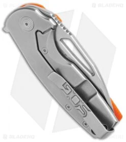 SOG Stout FLK Frame Lock Knife Orange G-10 (2.75" Stonewash) 8 SOG Stout FLK Frame Lock Knife Orange G-10 (2.75" Stonewash) -Sog SOG Stout FLK Orange G 10 SW BHQ 137222 jr side