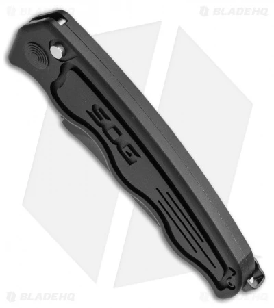 SOG-TAC Automatic Knife Drop Point (3.5" Black) ST-06 3 SOG-TAC Automatic Knife Drop Point (3.5" Black) ST-06 - Image 2