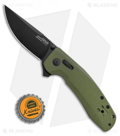SOG-TAC XR Lock Knife OD Green G-10 (3.4" Black) 6 SOG-TAC XR Lock Knife OD Green G-10 (3.4" Black) - Image 4