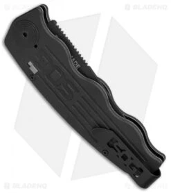 SOG Tac Ops Automatic Knife Black Canvas Micarta (3.5" S35VN Black) 9 SOG Tac Ops Automatic Knife Black Canvas Micarta (3.5" S35VN Black) -Sog SOG Tac Ops Auto Black Canvas Micarta Black TO1011 BX BHQ 52251 jr side