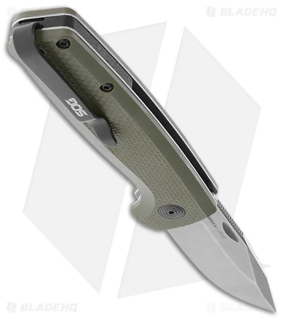 SOG Terminus Slip Joint Knife OD Green G-10 (2.9" Stonewash CRYO D2) 4 SOG Terminus Slip Joint Knife OD Green G-10 (2.9" Stonewash CRYO D2) - Image 2