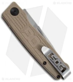 SOG Terminus Slip Joint Folding Knife Tan G-10 (3" Satin) 7 SOG Terminus Slip Joint Folding Knife Tan G-10 (3" Satin) -Sog SOG Terminus Satin TM1001 BX jr side