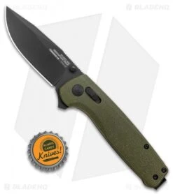 SOG Exclusive Terminus XR Lock Knife Green Micarta (3" Black) -Sog SOG Terminus XR Lock Green Micarta Black TM1037 BX BHQ 119365 jr bottlecap