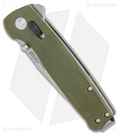 SOG Exclusive Terminus XR Lock Knife Green Micarta (3" Stonewash) 4 SOG Exclusive Terminus XR Lock Knife Green Micarta (3" Stonewash) - Image 2