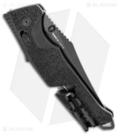 SOG Trident AT-XR Lock Knife Blackout Clip Point (3.7" Black) 8 SOG Trident AT-XR Lock Knife Blackout Clip Point (3.7" Black) -Sog SOG Trident AT XR Lock Knife Blackout Clip Point 3.7inBlack 11 12 05 57 BHQ 105700 LS Side