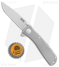 SOG Twitch II LT Assisted Opening Knife Stonewash (2.6" Satin) TWI-18 9 SOG Twitch II LT Assisted Opening Knife Stonewash (2.6" Satin) TWI-18 -Sog SOG Twitch II LT SW Satin TWI 18BX BHQ 77262 jr bottlecap 2
