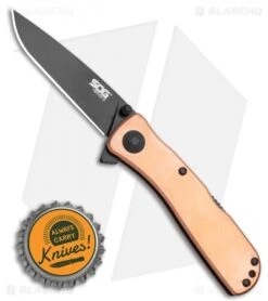 SOG Twitch II Spring Assisted Knife Copper (2.68" Black) TWI302-PB 9 SOG Twitch II Spring Assisted Knife Copper (2.68" Black) TWI302-PB -Sog SOG Twitch II Spring Assisted Knife Copper 2.68 Black TWI302 PB BHQ 116325 LS Bottlecap