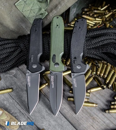 SOG Pentagon XR Lock Knife OD Green G-10 (3.5" Black) 8 SOG Pentagon XR Lock Knife OD Green G-10 (3.5" Black) - Image 6