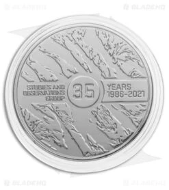 SOG Vision XR LTE Flipper Knife Black Ti (3.4" Black) 35th Anniversary Edition -Sog SOG Vision XR Lock Knife Black G10 3in Black 35th Anniversary Edition BHQ 136432 td coin