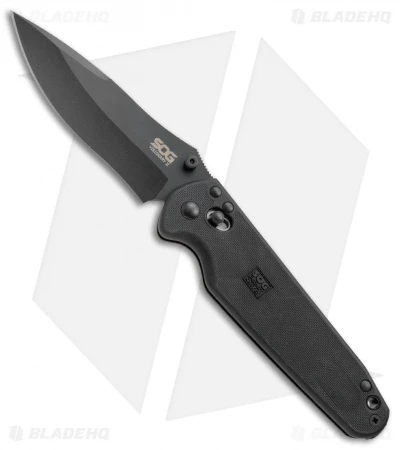 SOG Visionary II Large Arc-Lock Tactical Manual Knife (Black Plain) VS-02 3 SOG Visionary II Large Arc-Lock Tactical Manual Knife (Black Plain) VS-02