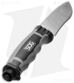 SOG Bladelight Camp Fixed Blade Knife W/ LEDs (4.50" Satin Plain) BLT21K -Sog sog bladelight camp blt21k cp bottom