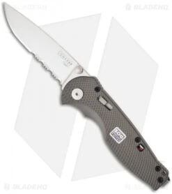 SOG Flash I Assisted Opening Knife Aluminum (2.5" Satin Serr) SGFSA-97