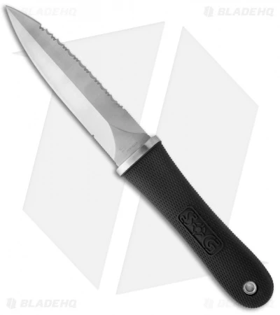 SOG Pentagon S14 Fixed Blade Knife (5" Satin Serr) 3 SOG Pentagon S14 Fixed Blade Knife (5" Satin Serr)