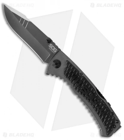 SOG Sideswipe Spring Assisted Knife (3.375" Gray) SW1011-CP 3 SOG Sideswipe Spring Assisted Knife (3.375" Gray) SW1011-CP