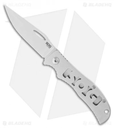 SOG SlipTron Folding Knife (3" Satin Plain) STR01 3 SOG SlipTron Folding Knife (3" Satin Plain) STR01