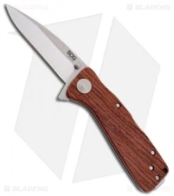 SOG Twitch XL Wood Spring Assisted Knife (3.25" Satin) TWI24-CP