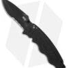 SOG Zoom Drop Point Spring Assisted Knife (3.625" Black Serr) ZM1016